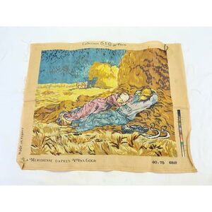 Vintage Large Tapestry 6819 La Meridienne (The Siesta) Vincent Van Gogh